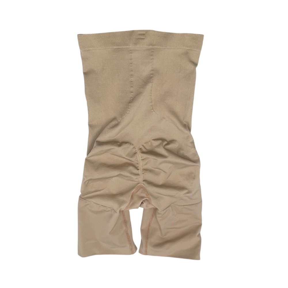 Spanx OnCore High-Waisted Mid-Thigh Short Beige Shapewear Medium RN112121